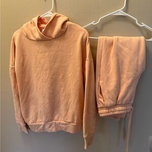 Fabletics Women’s Peach Lounge Set (Hoodie + Joggers)